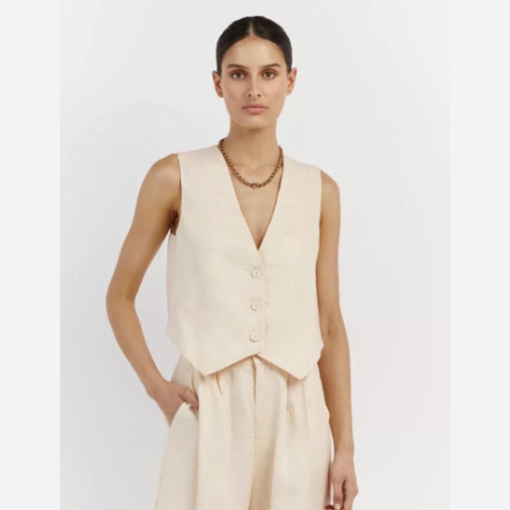 DISSH Banks Butter Linen Vest